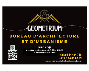 Bureau d'Architecture Geometrium, Walid Aziz ARCHITECTE A TEMARA