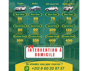 LAVAGE DE VOITURE SANS EAU CASABLANCA