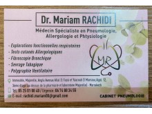 Cabinet de pneumologie et allergologie Dr Rachidi Mariam
