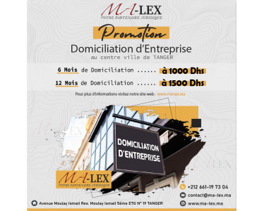 Domiciliation à Tanger - Domiciliation tanger - Ma-lex