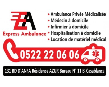 Ambulance casablanca | 05 22 22 22 53 | Global Ambulance MAROC