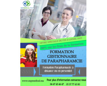 Formation Gestionnaire Parapharmacie