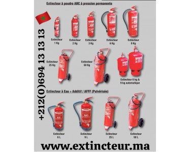 Extincteurs Rabat - Afrique solution sécurité