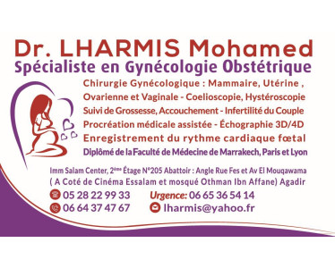 Dr LHARMIS Mohamed Gynécologue Obstétricien