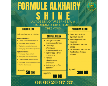 LAVAGE DE VOITURE SANS EAU CASABLANCA