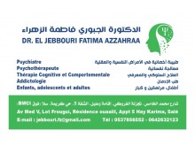 Cabinet de psychiatrie et de psychothérapie DR ELJEBBOURI FATIMA AZZAHRAA