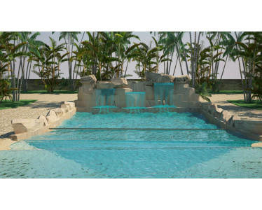 Construction piscine , toboggan , parc aquatique